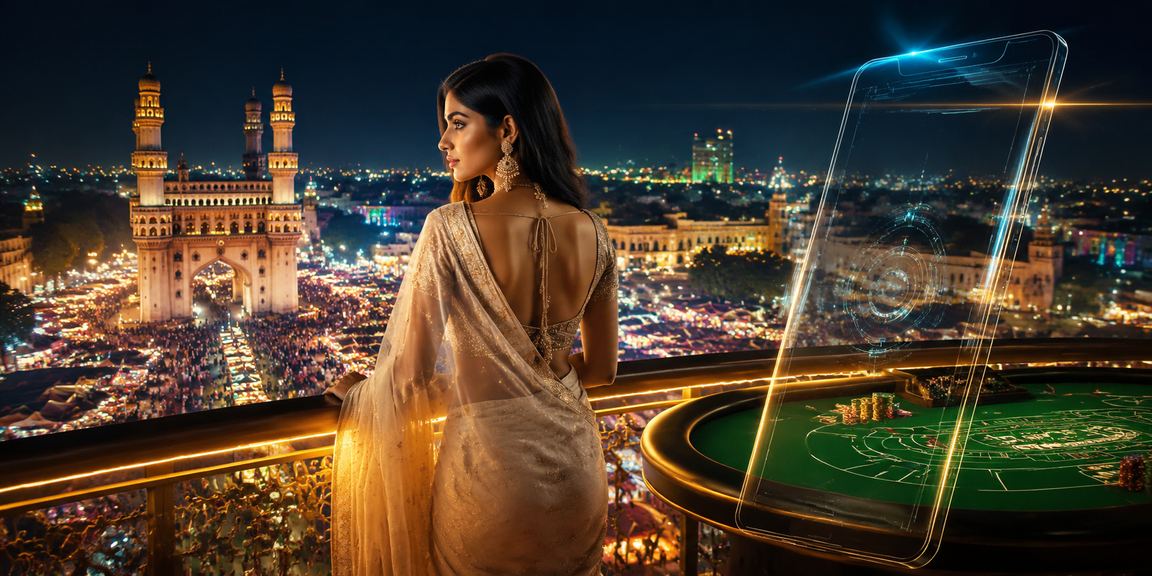 Live Baccarat game played at Hyderabad with traditional Indian style